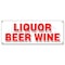 Signmission LIQUOR BEER WINE BANNER SIGN cold ice discount shelf brands atm malt B-Liquor Beer Wine - alternate 1
